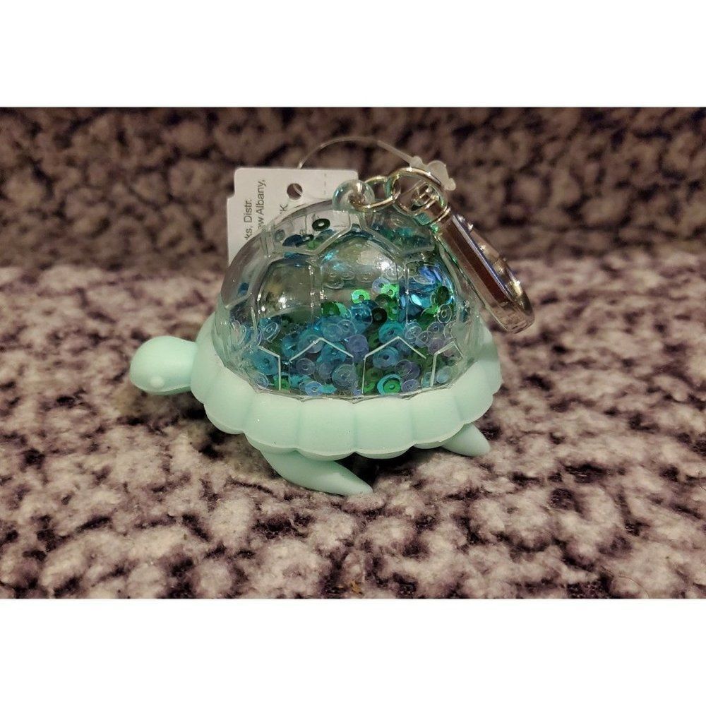 Bath & Body Works Green Sequin Turtle Pocketbac Holder